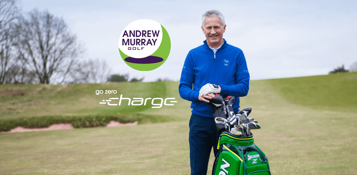 Andrew Murray collaborating with Go Zero Charge to support Golf clubs into going EV Friendly